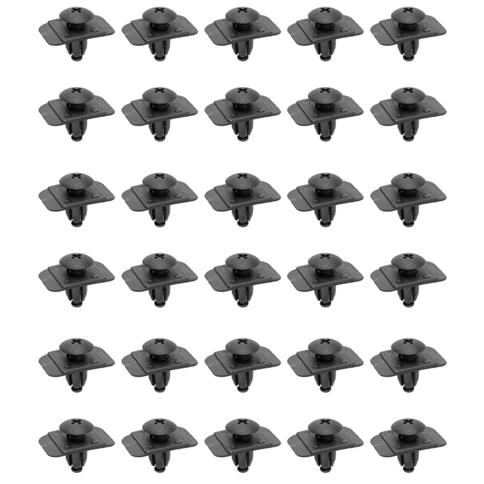 Liner Fastener Push Clips Retainer For 323 626 929 -9 Miata Millenia Mpv Mx-3 Mx-6 30Pcs Black 4762103363579