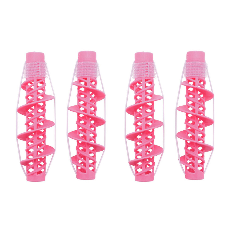 Tlily 4Pcs Hair Styling Tools Hair Care Natural Big Wave Curls Rollers Curlers Curling Styling Tool
