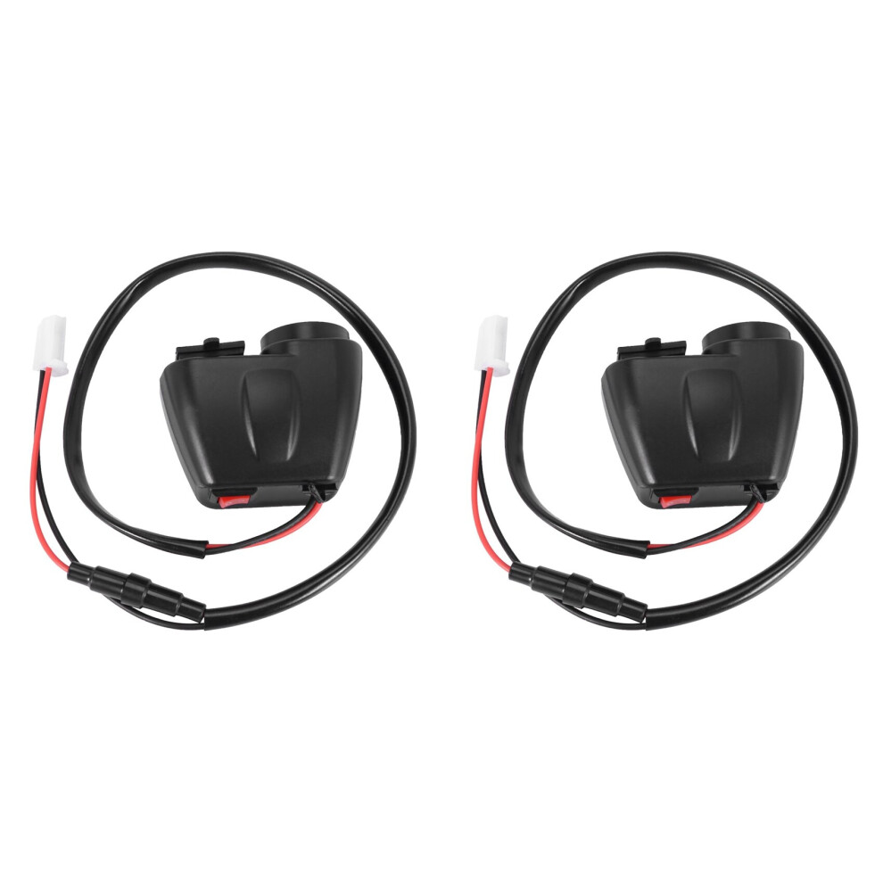 2X 12V To 5V Motorcycle Usb Charger For 2.1A 12V Motorcycle Charger With Voltmeter Led Display Thermometer Black 4762103397154