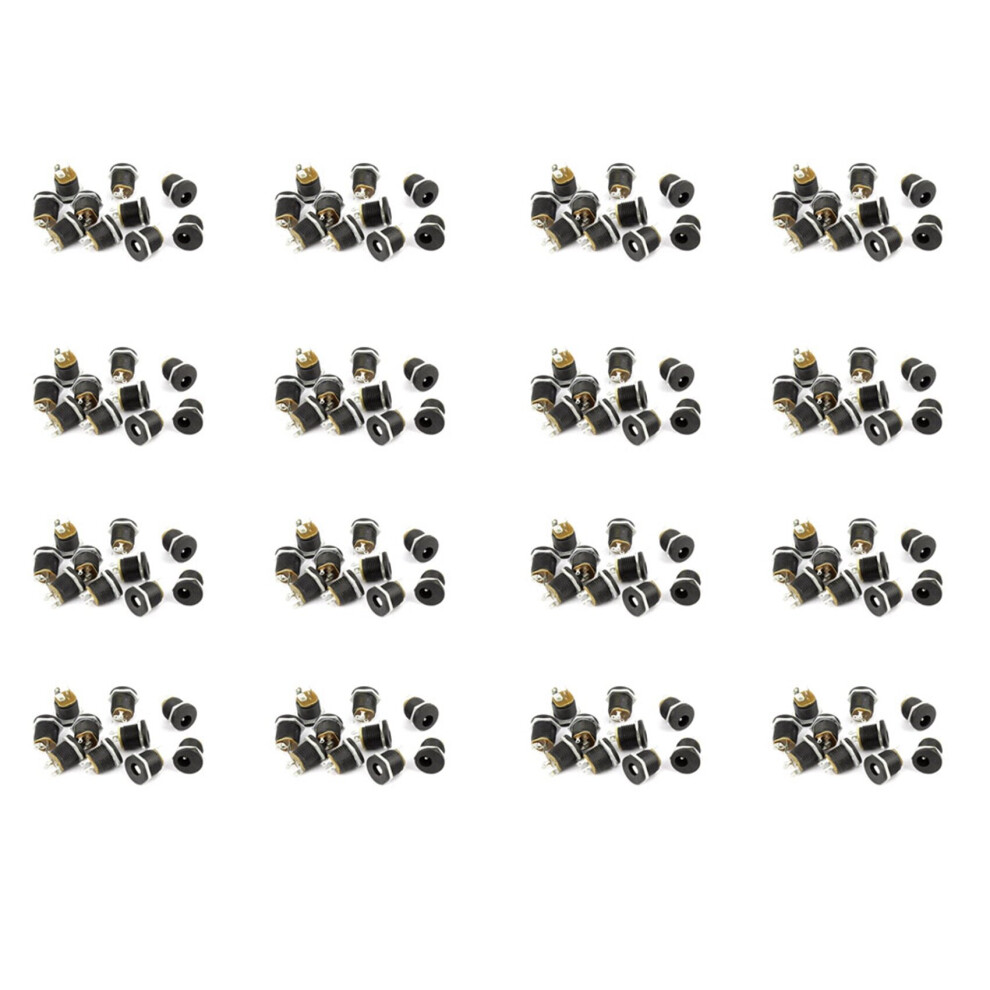 200 Pcs 3-Terminal Soldering 2.1Mm X 5.5Mm Female Power Dc Socket 4762103360424