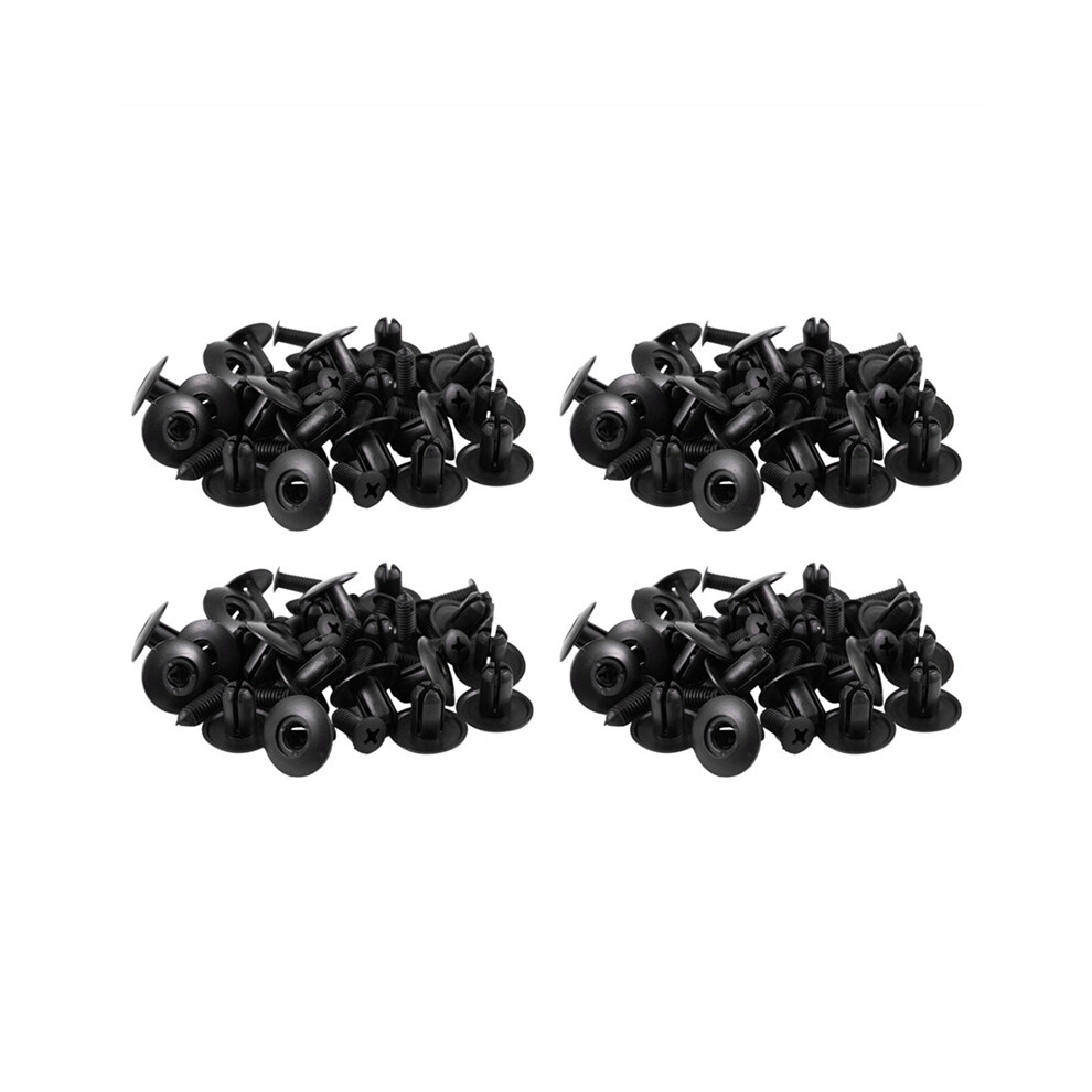 80Pcs 81126-37010 Liner Push Clips Retainer Black 4762103335262