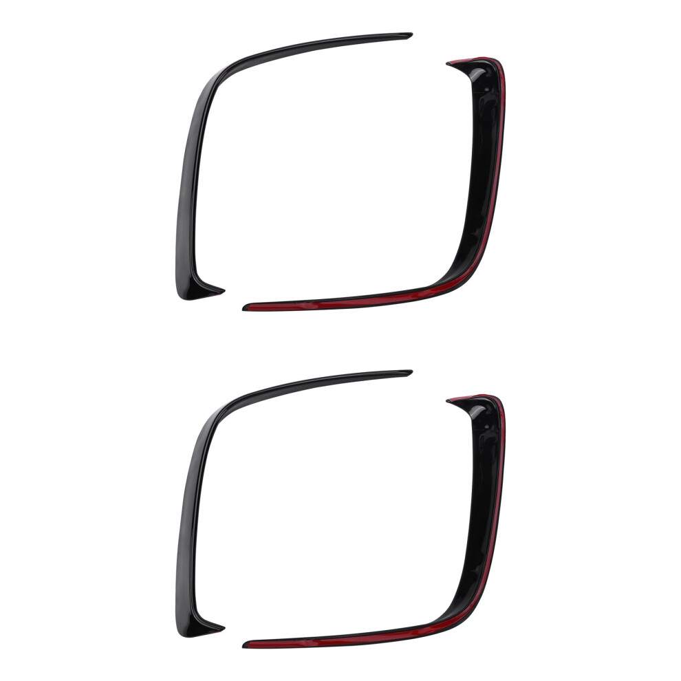 2Pair Car Abs Rear Bumper Splitter Spoilers Canard For For W176 A200 A250 A45 For 2013-2016 Black 4762103323634