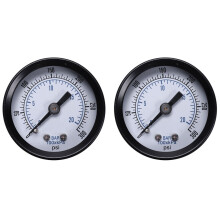 2X -40 1/8 Inch Mini Pressure Gauge for Fuel Air Oil Liquid Water 0-20Bar / 0-300 Psi