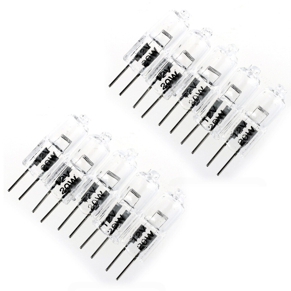 Tlily 10 X G4 20W 12V Clear Halogen Capsule Lamp Bulbs Light