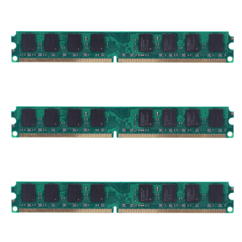 3X DDR2 800Mhz PC2 6400 2 GB 240 Pin for Desktop RAM Memory-image-OPC-PBRJ8J8-NEW
