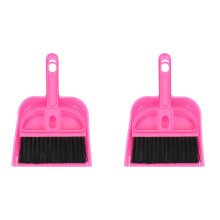 2X Mini Car Keyboard Cleaning Whisk Broom Dustpan Set