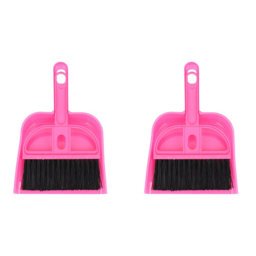 2X Mini Car Keyboard Cleaning Whisk Broom Dustpan Set