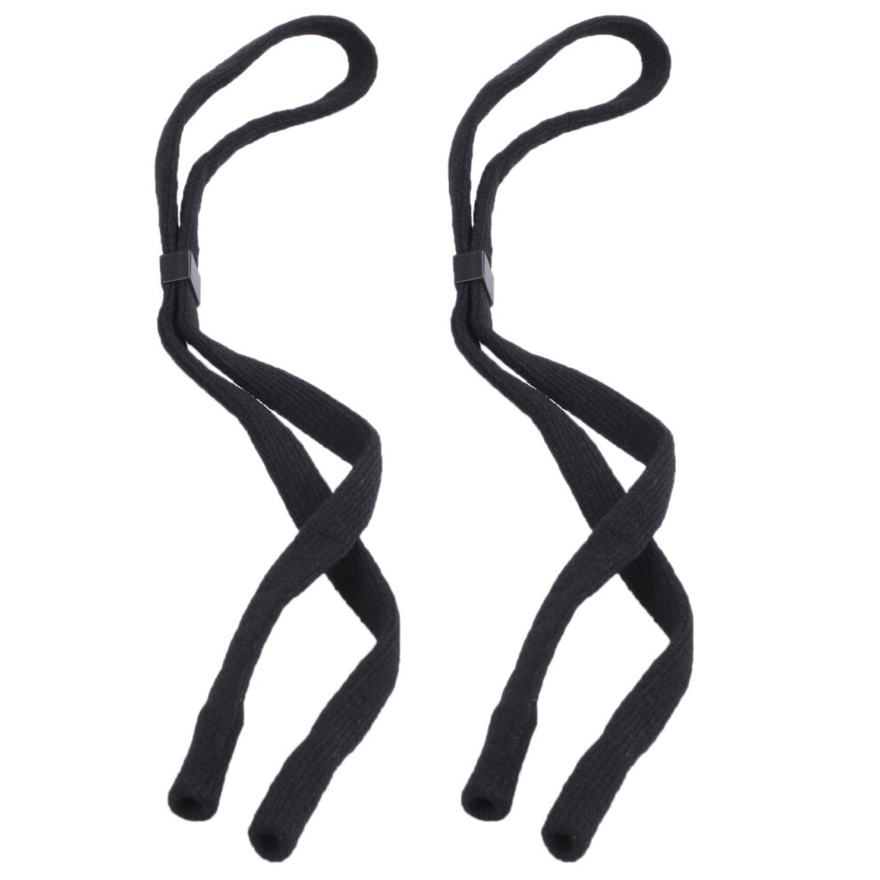 Tlily Black 2X Sport Sunglass Neck Strap Eyeglass Cord Lanyard Holder