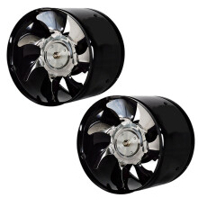 2X 6 Inch High-Speed In-Line Duct Kitchen Extractor Metal Toilet Fan Industrial Fan 220V