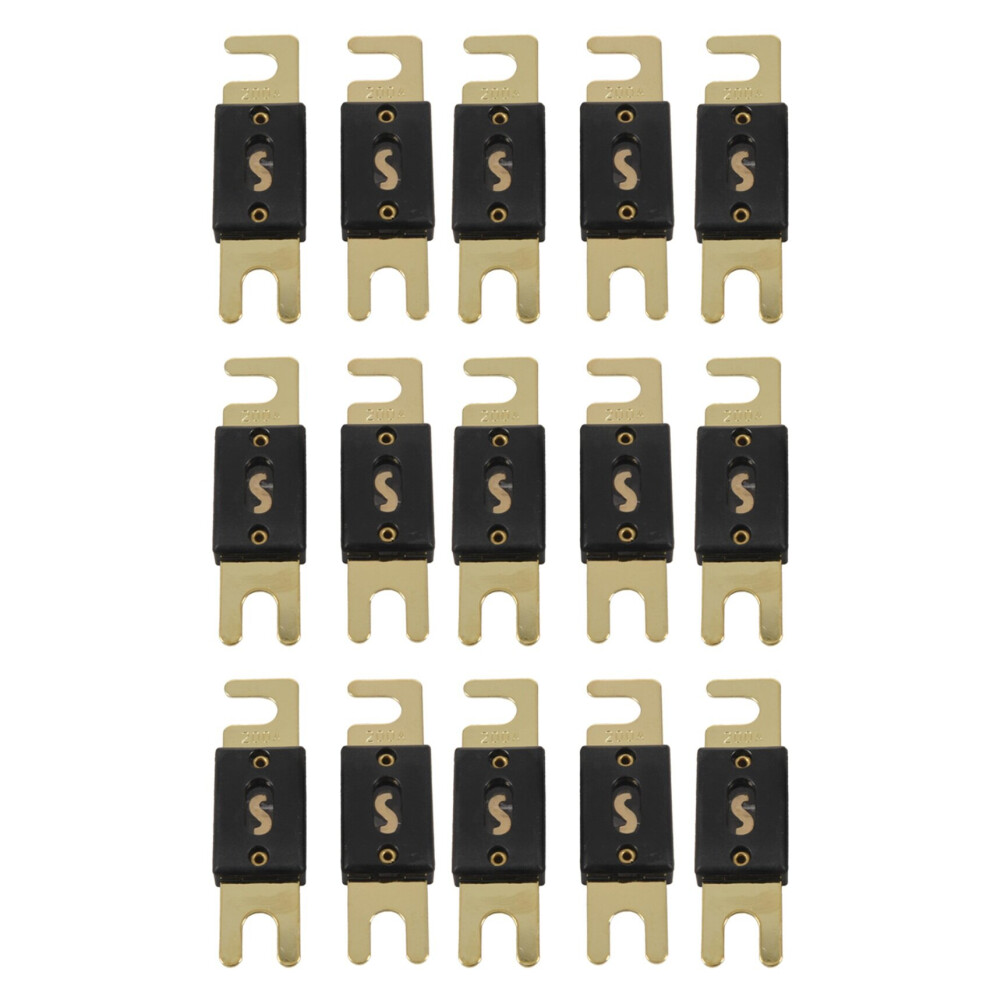 Anl100-5 200 Amp 200A Anl Fuse 15 Pack Black/Gold 4762103368093