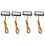 4X Motorcycle Decorative LED Taillight License Plate Light for White 1