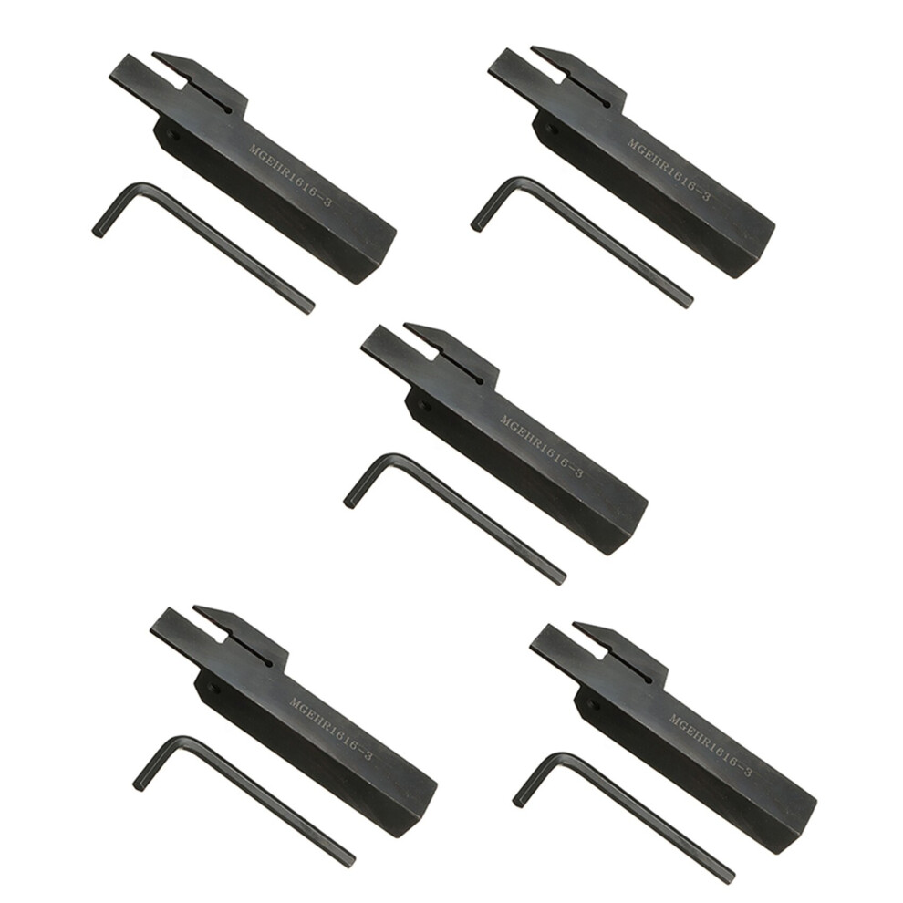 5X Mgehr1616-3 Lathe Cut Off Grooving Parting Tool Holder For Mgmn300 Insert Cnc 4762103371567