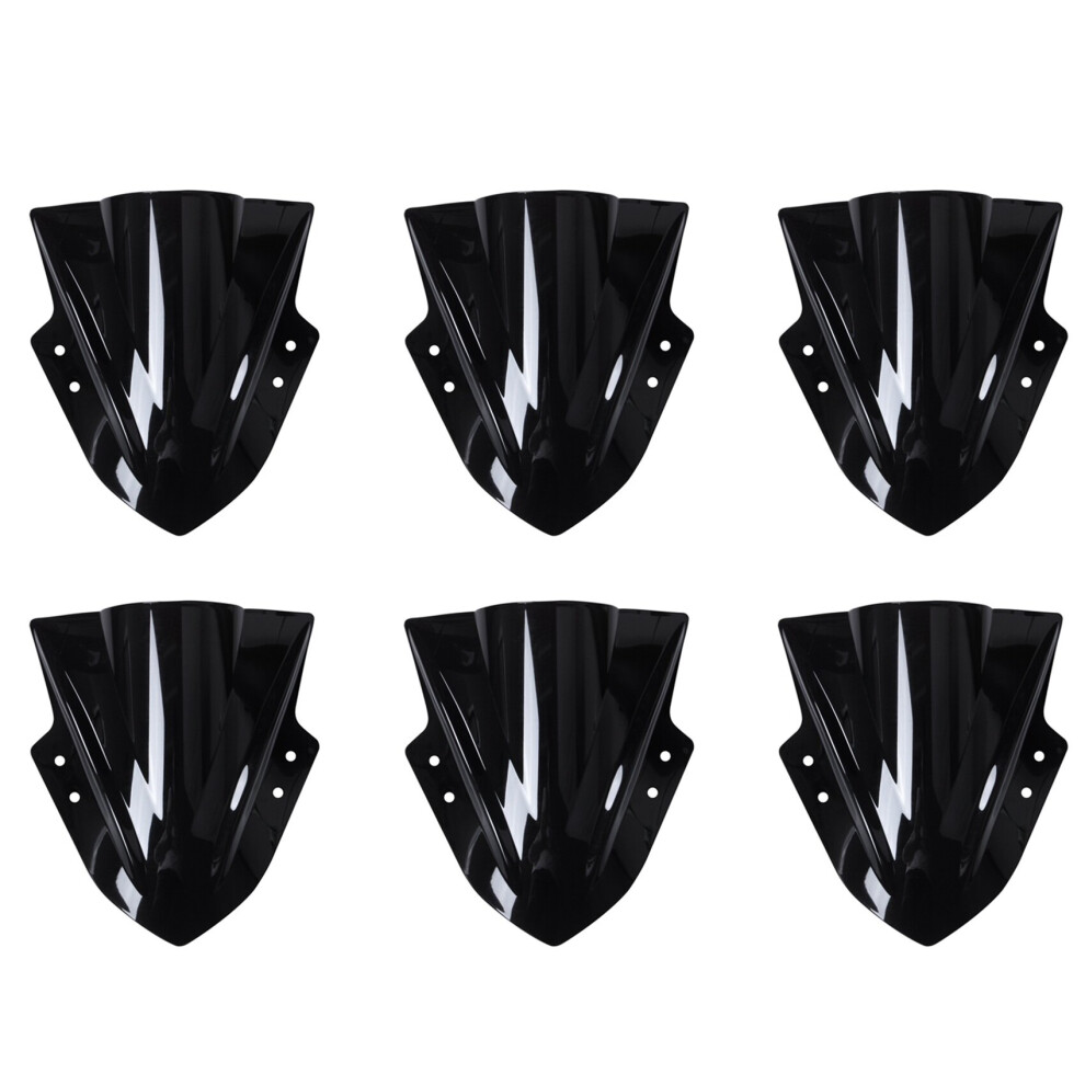 6X Motorcycle Windshield Windscreen Double Bubble For Ninja 300 Ex300 2013-2017 Motorcycle Accessories Black 4762103325195