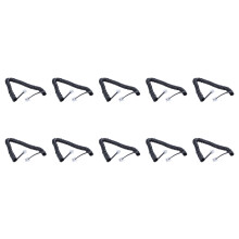 10X Replacement RJ9 4P4C Plug Coiled Stretchy Telephone Handsets Cable Line Black