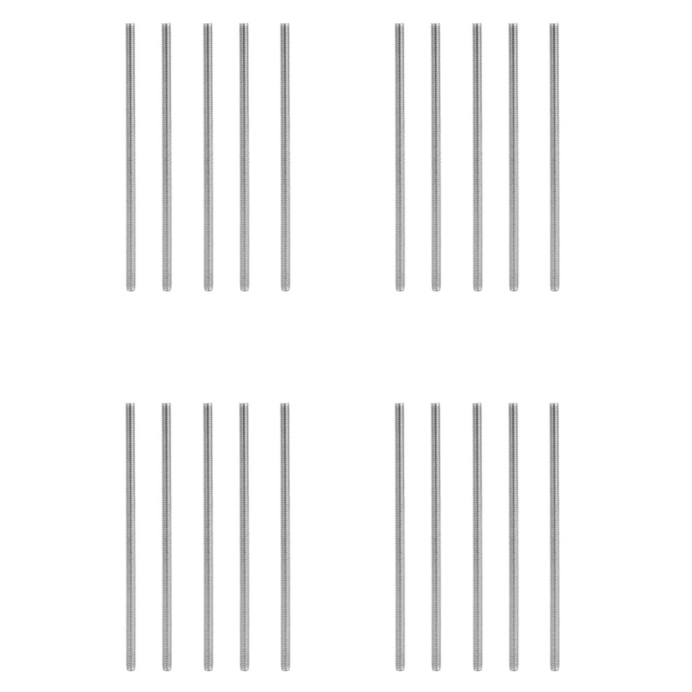 M6 x 150mm 304 Stainless Steel Fully Threaded Rod Bar Studs Hardware 20 Pcs-image-OPC-PBRJG9W-NEW