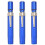 3 Pcs Black Aluminum Alloy Chalk Keeper Holder (Blue) 1