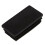 Plastic Rectangle Tube Inserts End Blanking Cap 25X50mm 40 Pcs Black 3