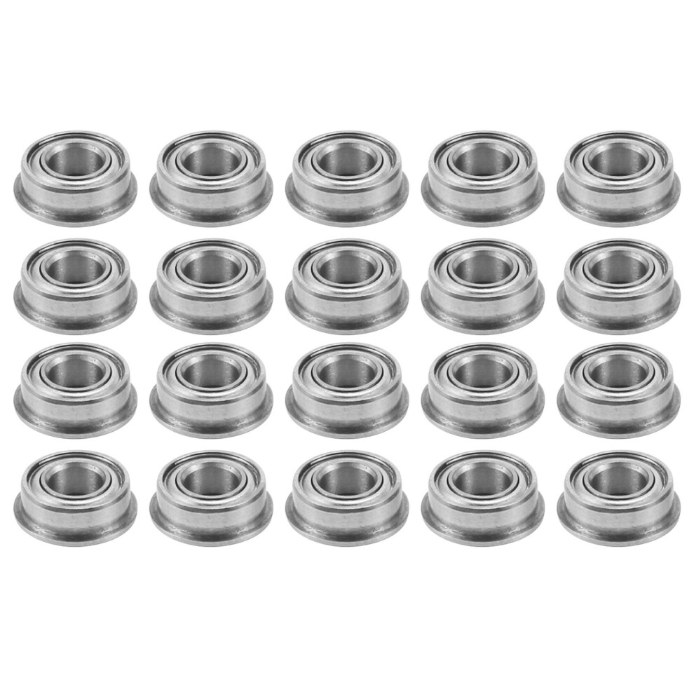 20Pcs Mf84zz Lf840zz Shielded Flanged 4 X 8 X 3Mm Model Ball Flange Bearing Gray 4762103369144
