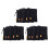 15-Pack Nylon Mesh Drawstring Storage Pouch Bag - 3.5 x 7.3 Inch Multi Outdoor Activity Pouch(Black) 1