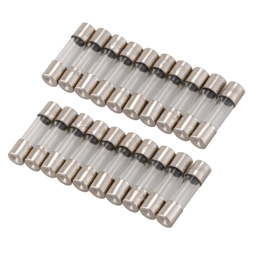 20Pcs 250V 0.2A 200Ma Quick Fast Blow Glass Fuses Tubes 5Mm X 20Mm 4762103332476