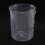 4X Messbecher 250ML Messbecher klar weiß Kunststoffbecher 4