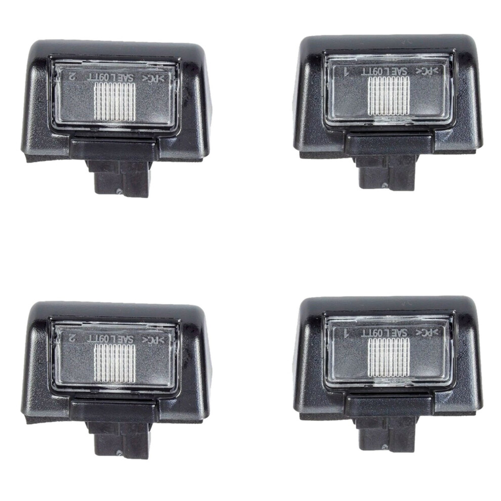 4Pcs License Plate Tag Car Rear License Plate For Transit Mk5 Mk6 Mk7 86Vb-13550-Ac Light 4762365750063