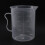 4X Messbecher 250ML Messbecher klar weiß Kunststoffbecher 6