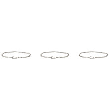 3X Retro Antique Vintage Pocket Watch Chain Silver