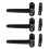 3X Door and Window Handle Lock Casement Window Lock Wheel Handle Black 1