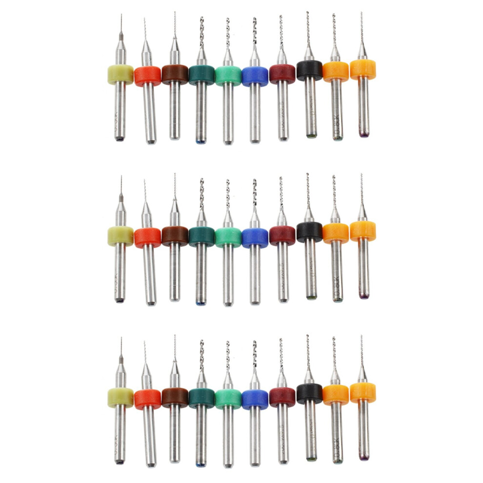 Tlily Box 30X 0.3-1.2Mm Pcb Drill Bits Pcb Drills Drill Drilling Small