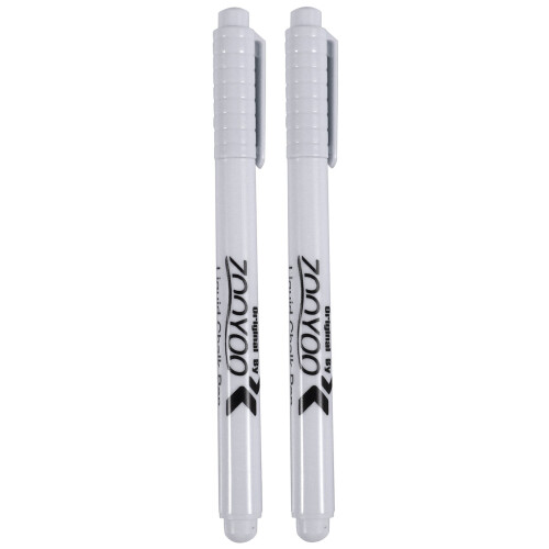 4PC Liquid Chalk Pen Marker for Glass Windows Chalkboard Blackboard White 1