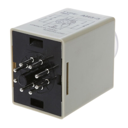 2X DC 12V 0- 30S Electric Delay Timer Timing Relay DPDT 8P W Base 1