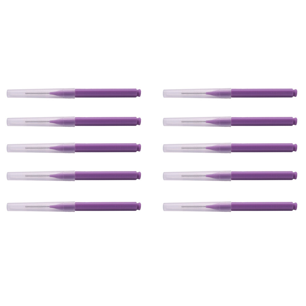 Tlily Purple 80Pcs Tooth Floss Oral Hygiene Dental Floss Soft Interdental Brush Toothpick Healthy For Teeth Cleaning Oral Care