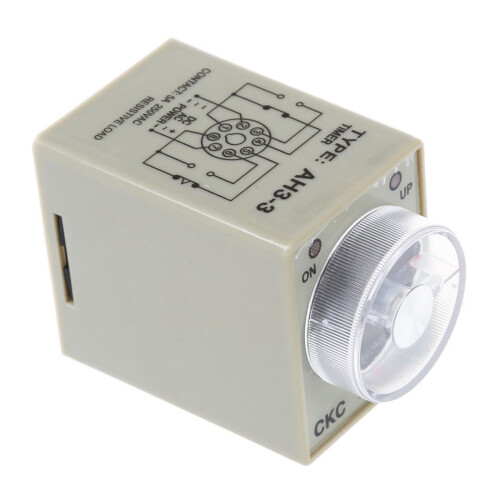 2X DC 12V 0- 30S Electric Delay Timer Timing Relay DPDT 8P W Base 2