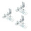 3X Floor Guide for Bottom of Sliding Barn Doors Adjustable Wall Mount Stay Roller Guide 1