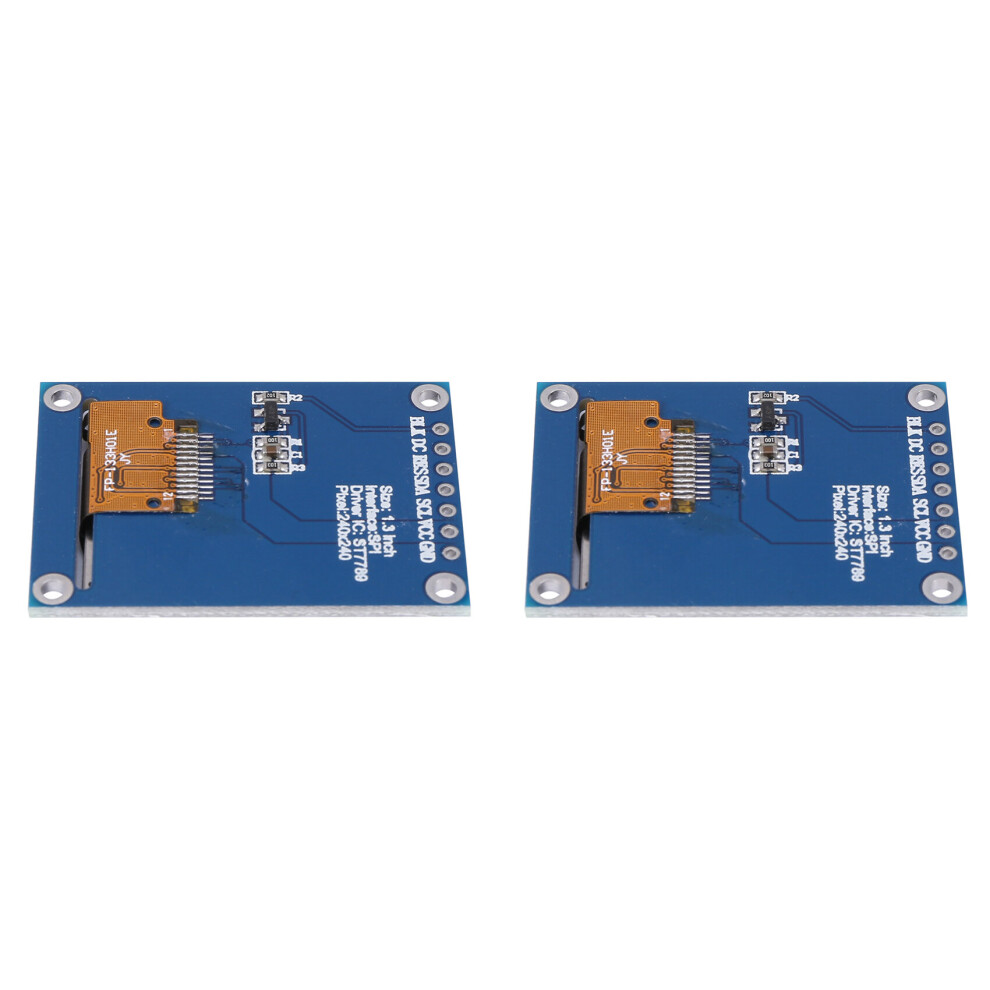 2X 1.3 Inch Ips Hd Tft St7789 Drive Ic 240 X 240 Spi Communication 3.3V Voltage Spi Interface Full Color Tft Lcd Display 4762103301281