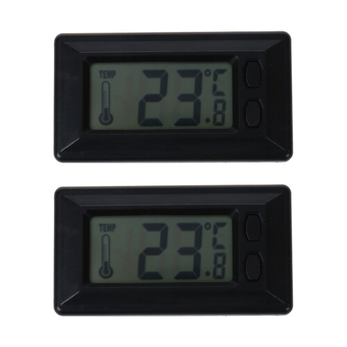 2X LCD Display Digital Car Indoor Temperature Thermometer