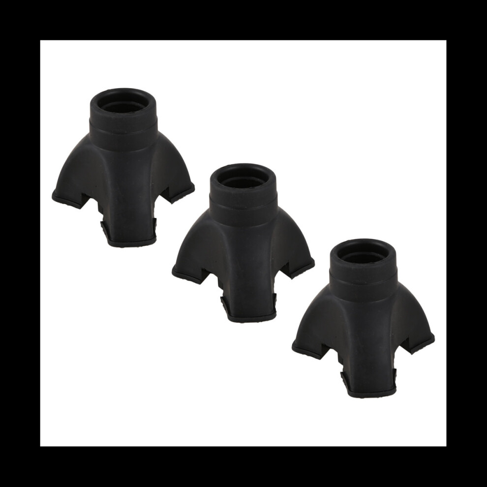 Tlily 3X Walking Stick End Tripod Cane Tip Self Standing Rubber Non- End Bottom