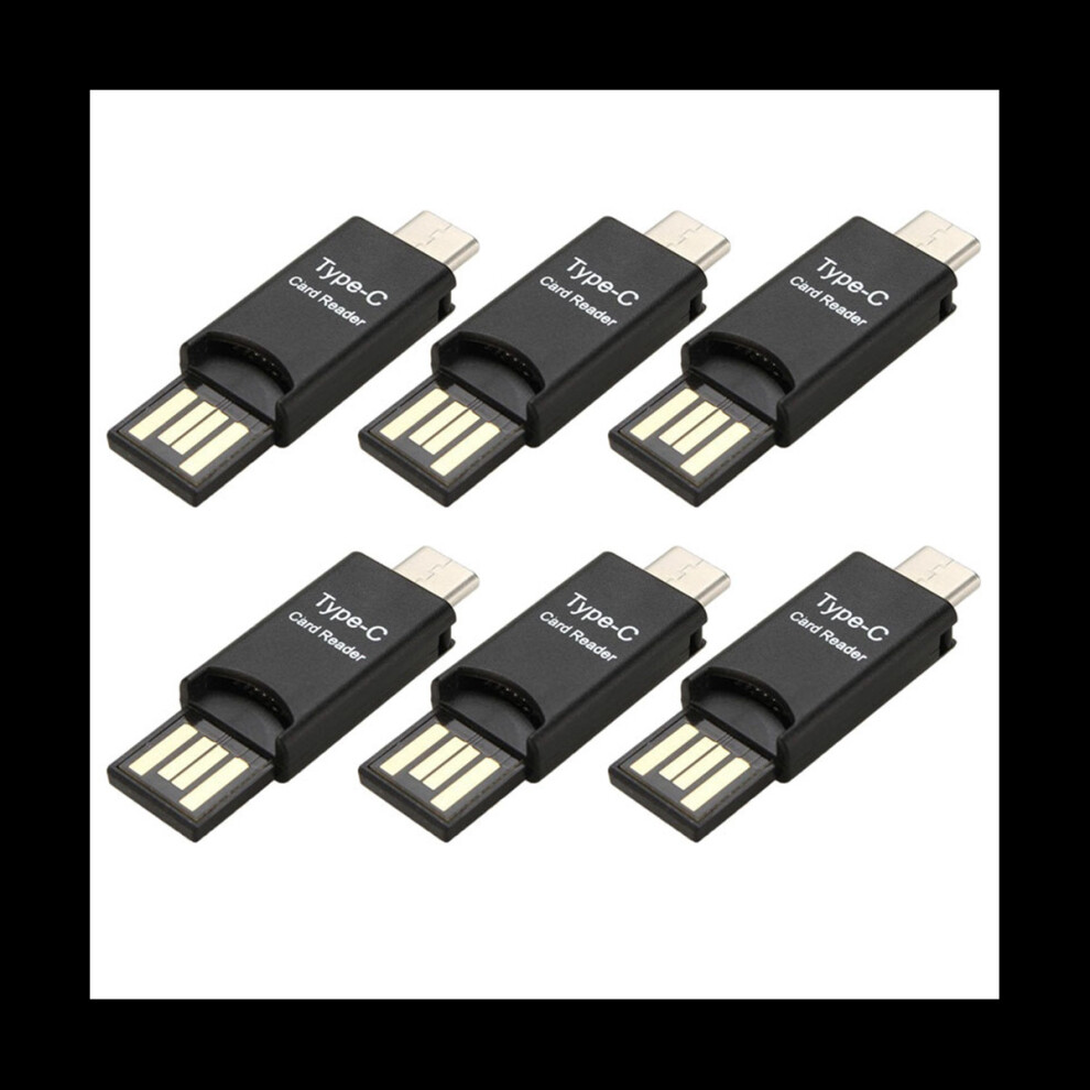 6X Usb 3.1 Type C Usb-C To -Sd Tf Card Reader Adapter For Pc Cellphone 4762103370041