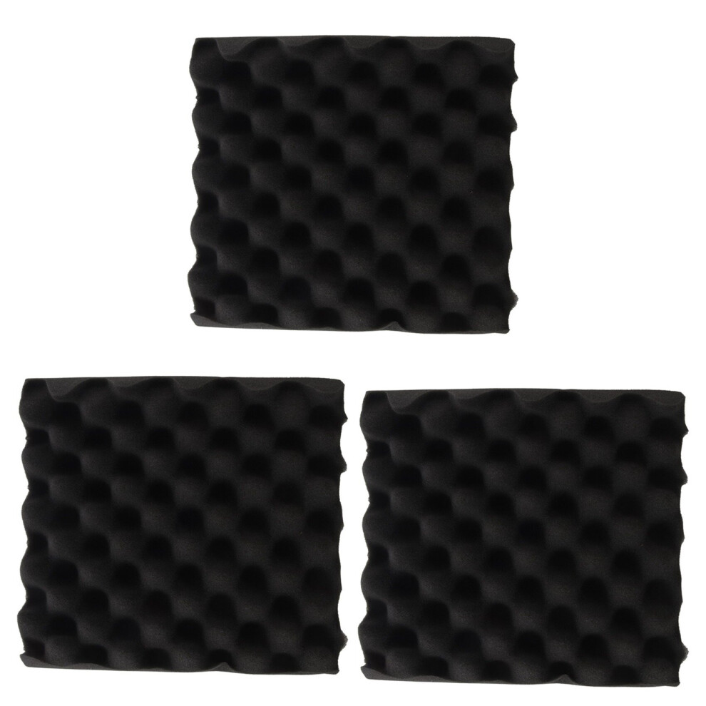 3Pcs 25X25x5cm Sound Insulation Foam Egg Studio Acoustic Foam Sound Insulation Treatment Egg Profile Wedge 4762103375800