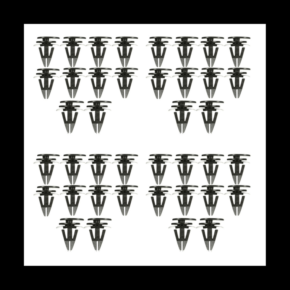 40Pcs Sill Trim Side Skirts Bumper Fastener Clip For Black 4762103350326