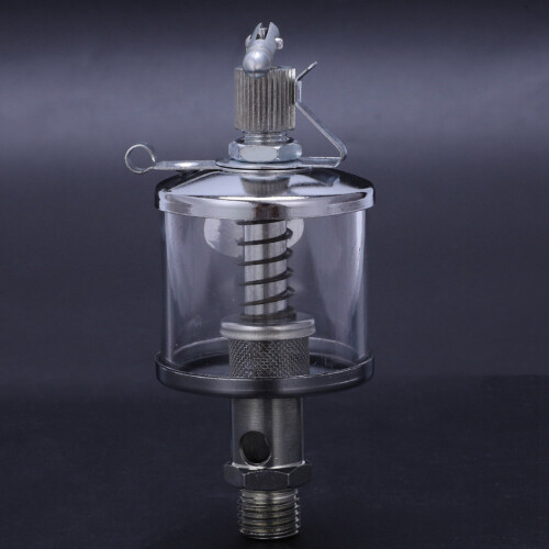 4X 50ML Engine Machine Lubricator Oil Gravity Drip Feed Oiler Clear+Silver 1