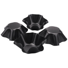 Non-Stick Fluted Tortilla Shell Pans Salad Bowl Makers, Non-Stick Carbon Steel, 8 Tostada Bakers