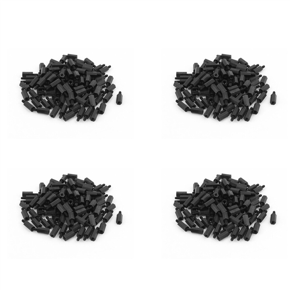 400Pcs M3 12Mm+6Mm Nylon Spacer Hex Stand-Off Pillar For Motherboard 4762103337495