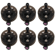 6X Plastic Ice Fishing Reels Fly Fishing Tackle Round Wheel Fishing Accessories