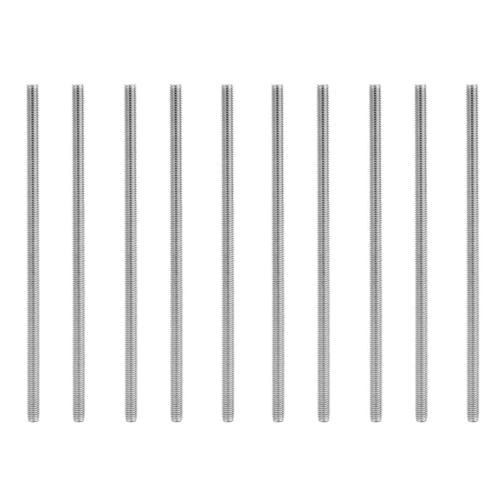 M6 X 150Mm 304 Stainless Steel Fully Threaded Rod Bar Studs Hardware 10 Pcs 4762103378559