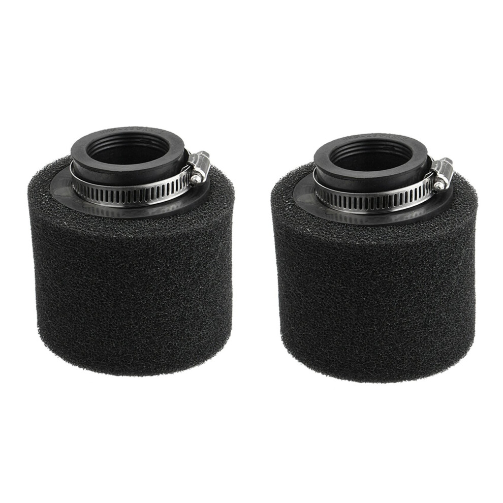 2X 38Mm Double Foam Air Filter Pod 110/125/150Cc Pit Dirt Bike Atv Black 4762103316100