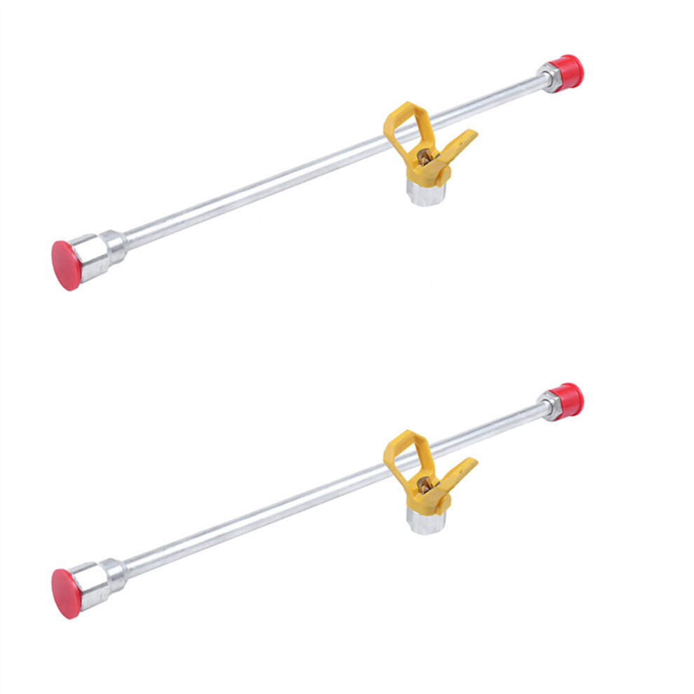 2Pc 20 Inch Airless Sprayer Paint Tool Extension Pole 50Cm With Tip Guard Nozzle 4762103309386