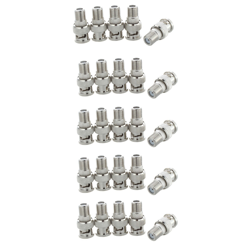 50Pcs Bnc Male Plug To F Female Adapter Coax Connector Coupler Cctv Camera 4764036925978
