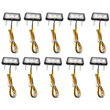 10X Motorcycle Decorative LED Taillight License Plate Light for White